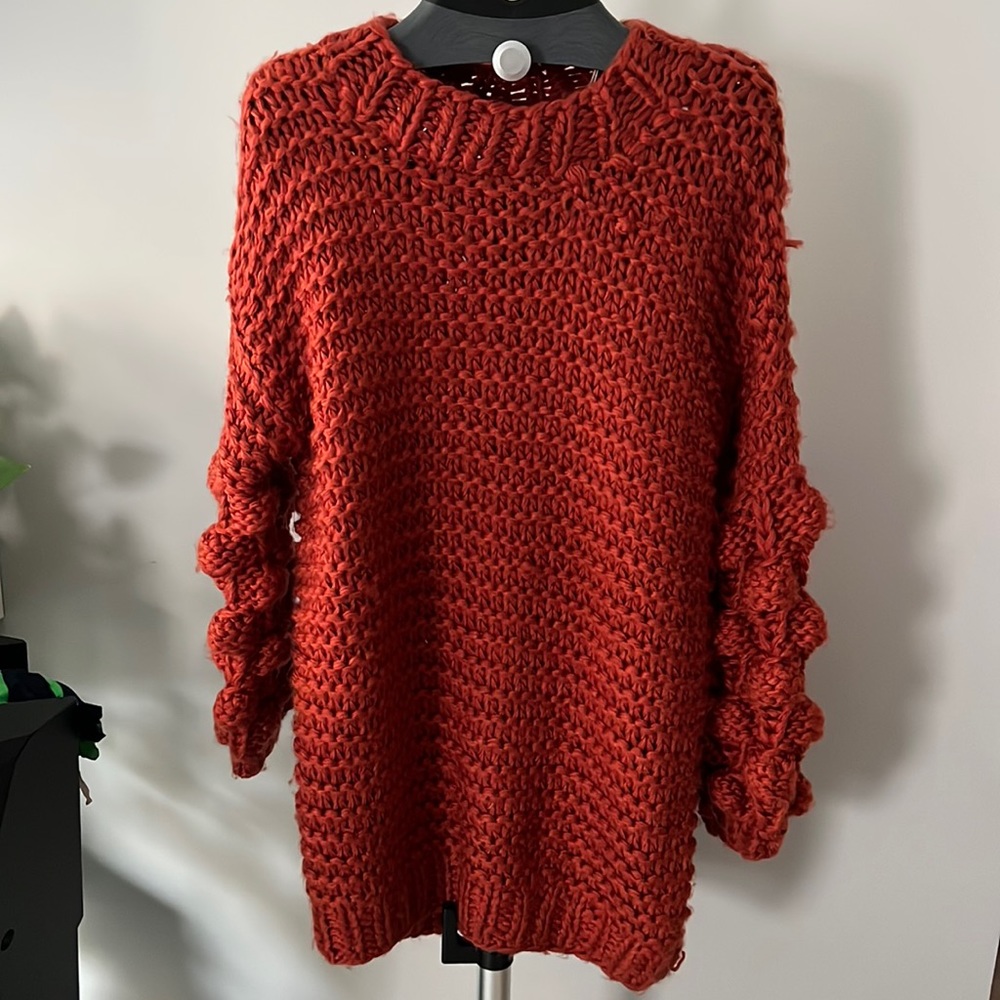 Cozy orange sweater